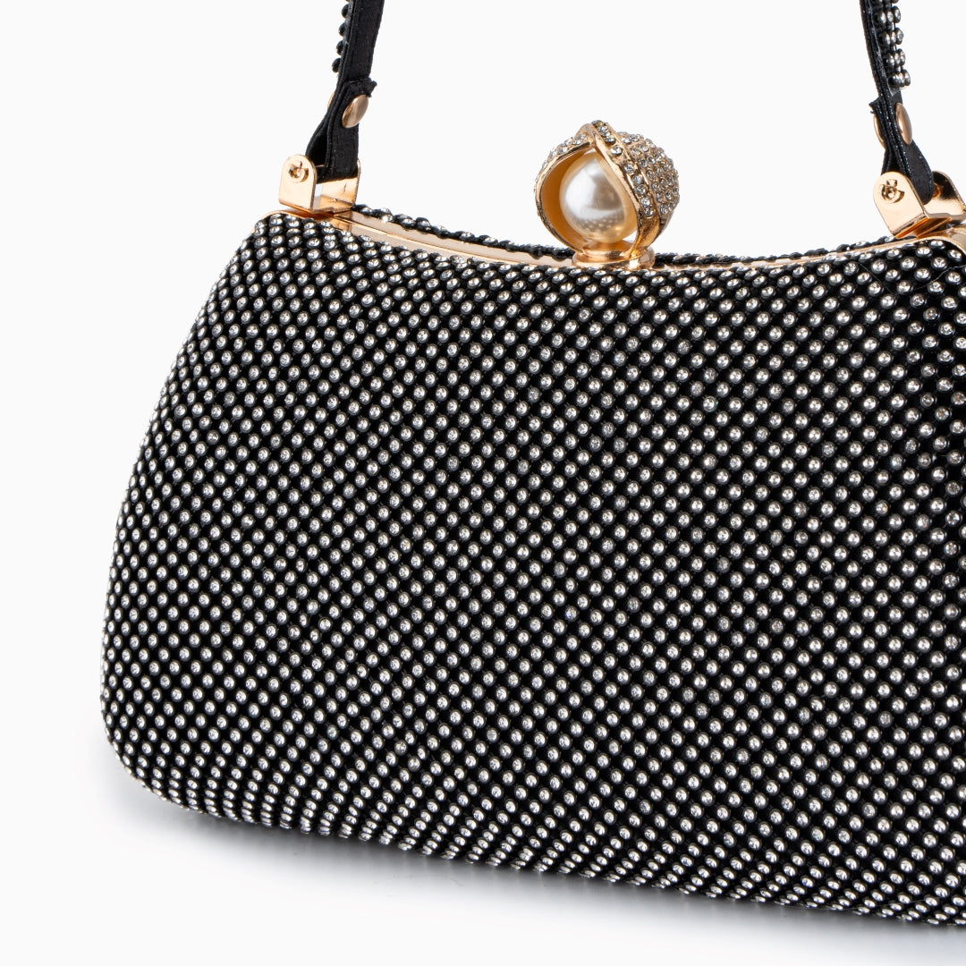 Crystal-Embellished Evening Clutch