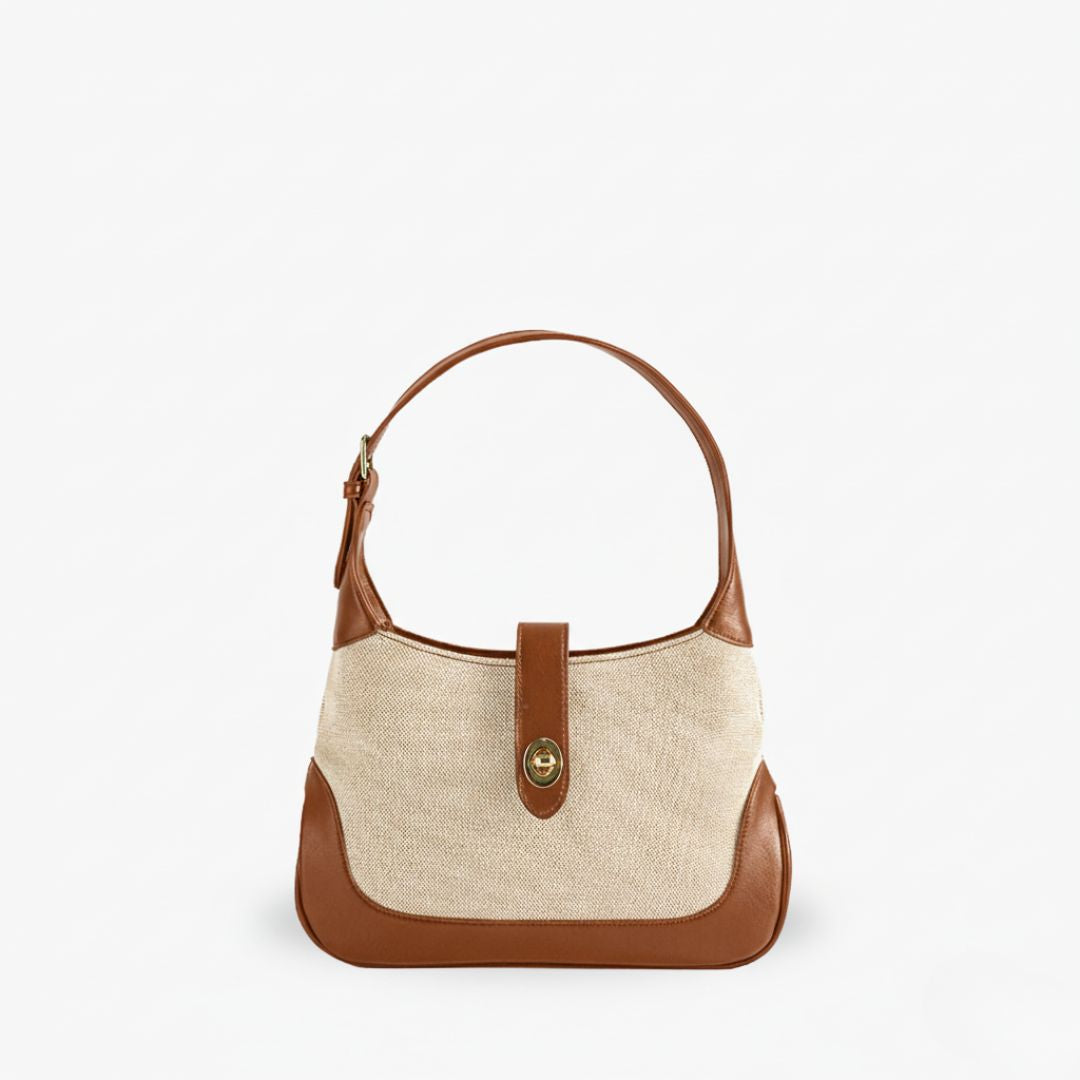 Classic Turn-Lock Crescent Shoulder Bag