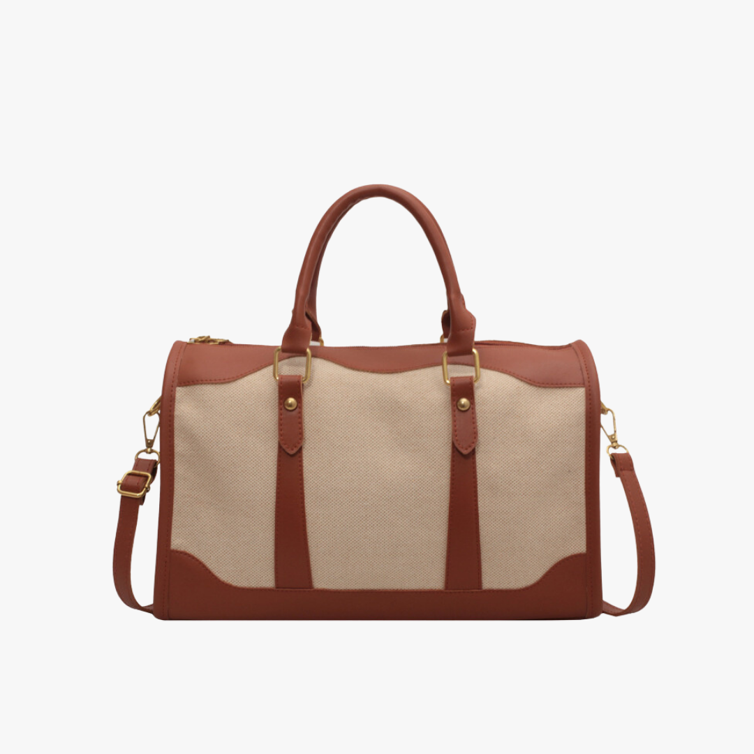 Two-Tone Barrel Duffel