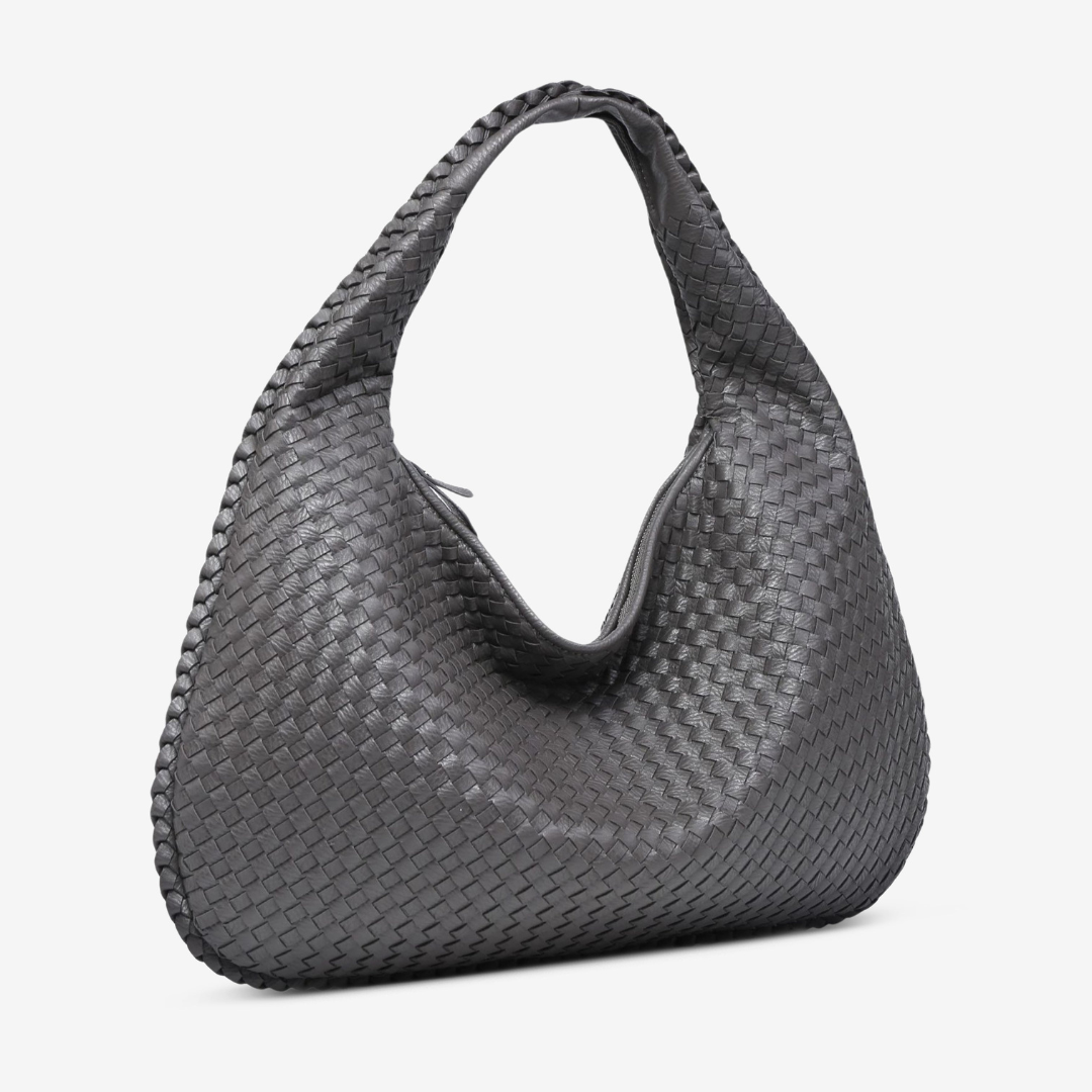 Sculpted Woven Crescent Carryall