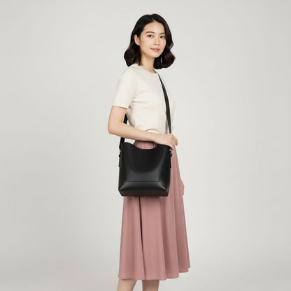 Minimal Bucket Shoulder Bag