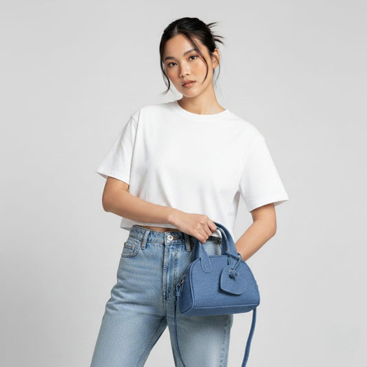 Denim Dome Satchel