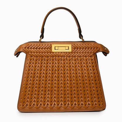 Structured Weave Statement Bag