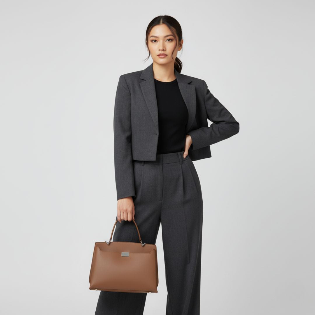 Structured Square Handle Bag