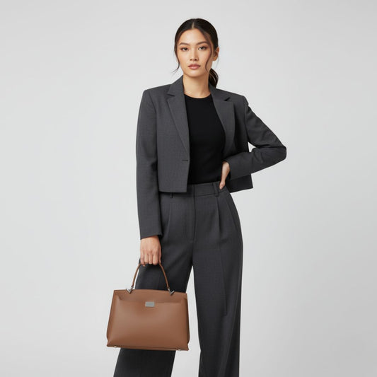 Structured Square Handle Bag