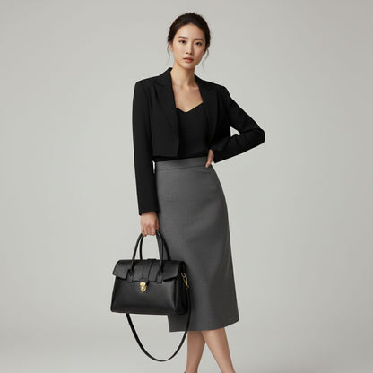 Heritage Top-Handle Crossbody Handbag