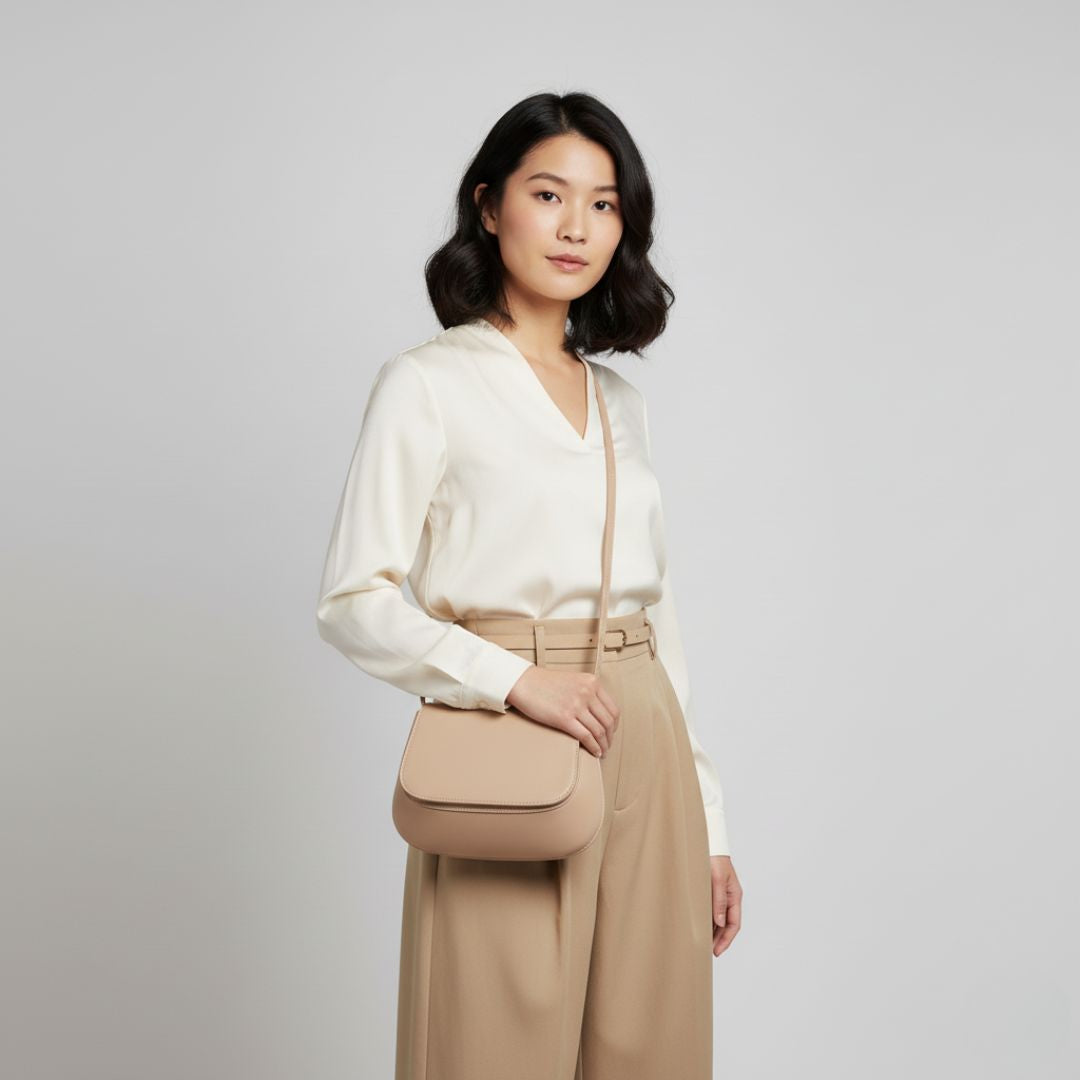 Compact Rounded Shoulder Bag