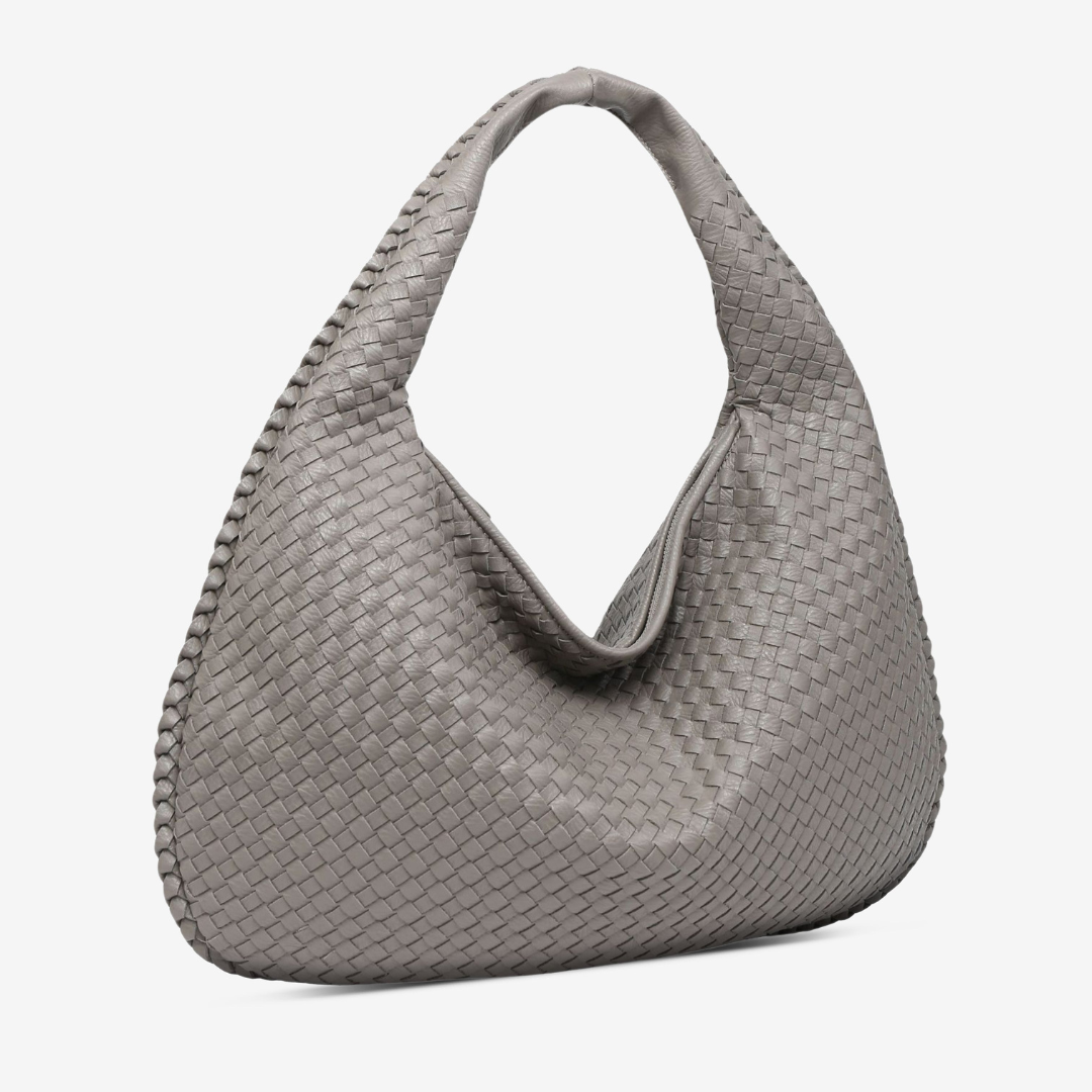 Sculpted Woven Crescent Carryall