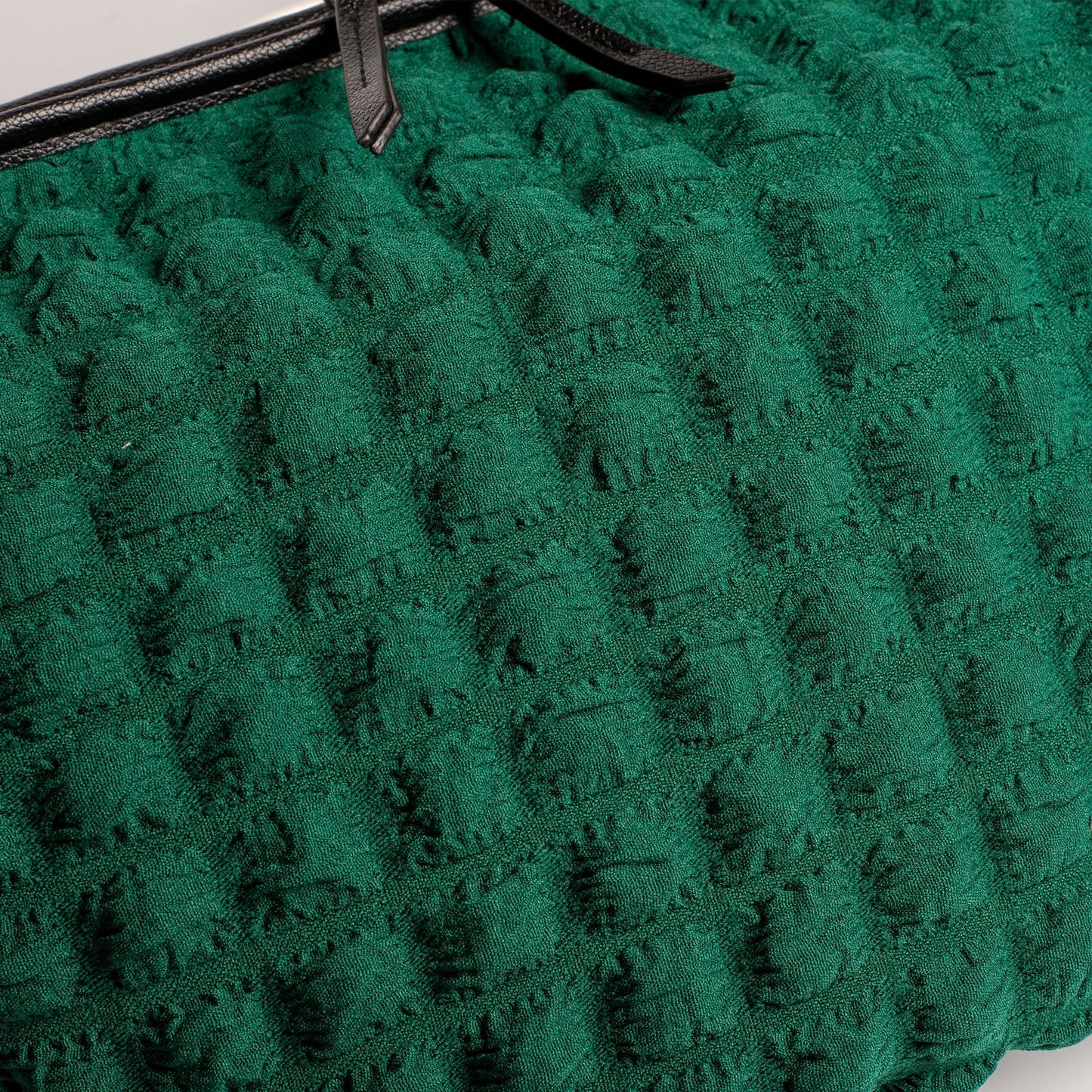 Textured Crescent Shoulder Bag