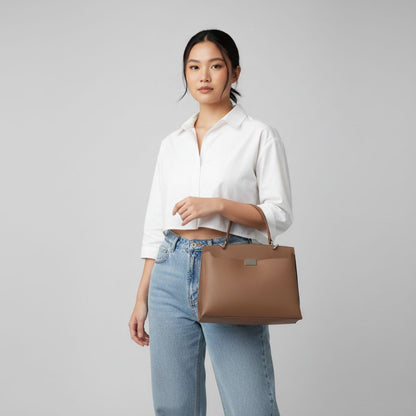 Structured Square Handle Bag