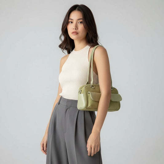 Pocket Frame Shoulder Bag