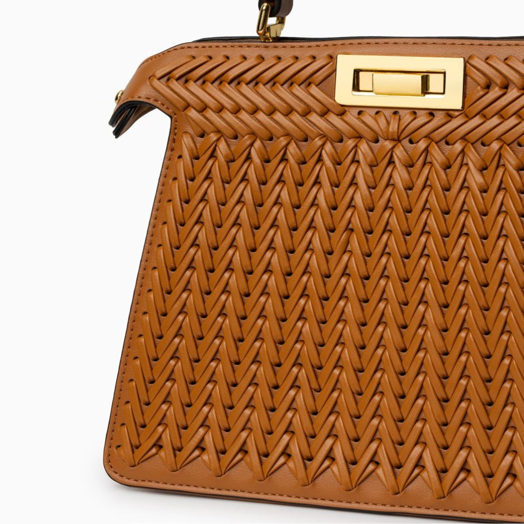 Structured Weave Statement Bag