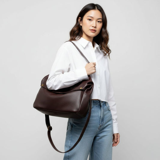 Relaxed Zip Shoulder Carryall