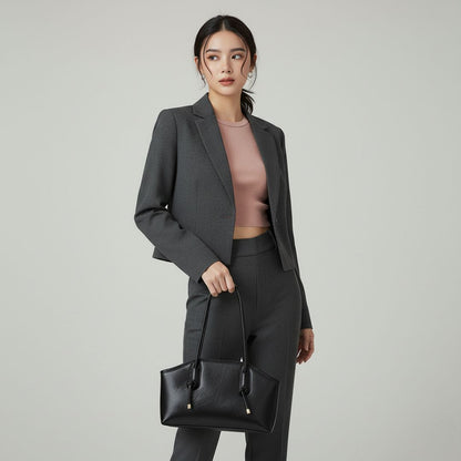 Sculpted Trapeze Handbag