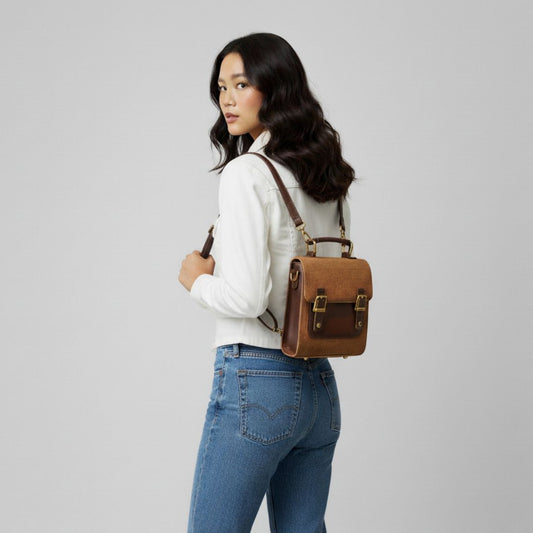 Corduroy Flap Backpack