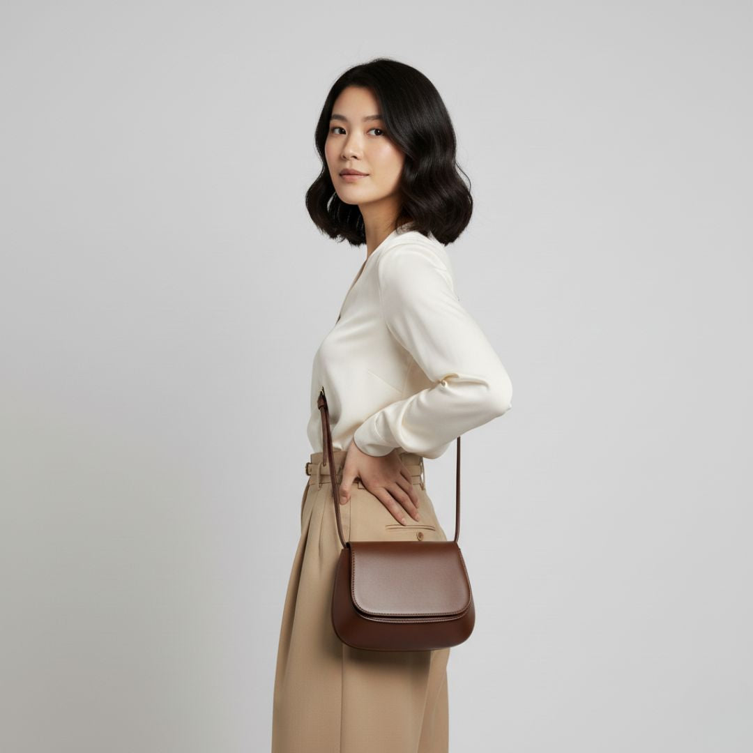 Compact Rounded Shoulder Bag