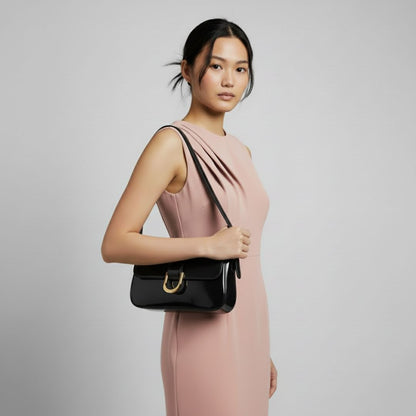 Buckle Flap Mini Shoulder Bag