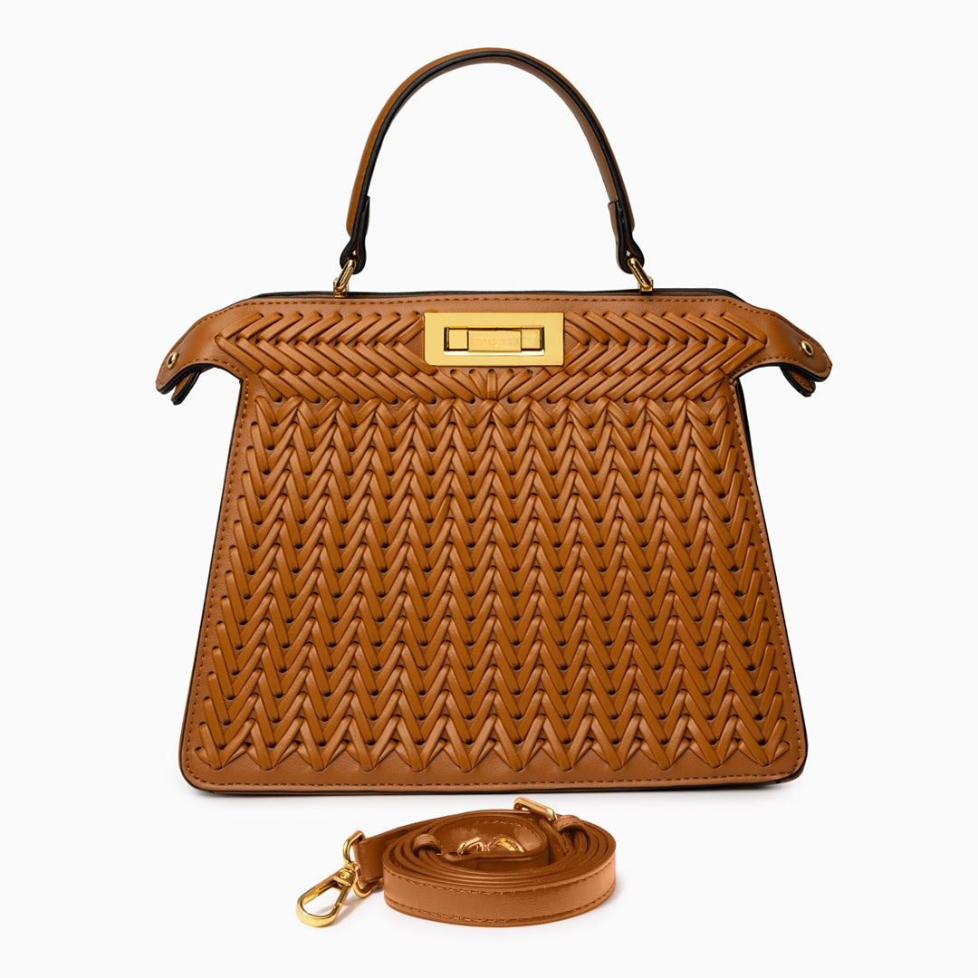 Structured Weave Statement Bag