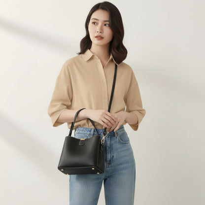 Organised Bucket Shoulder Bag