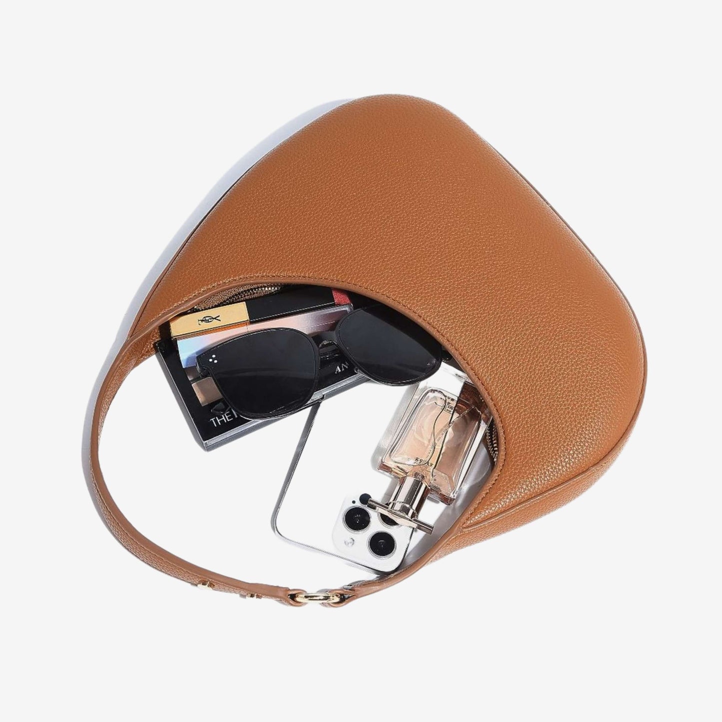 Sculpted Crescent Handbag