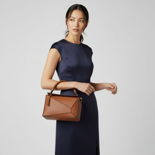 Geometric Panel Handbag