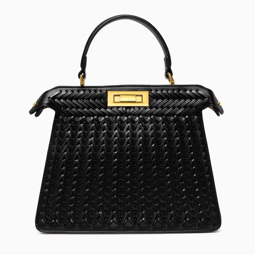Structured Weave Statement Bag