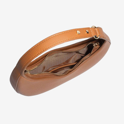 Sculpted Crescent Handbag