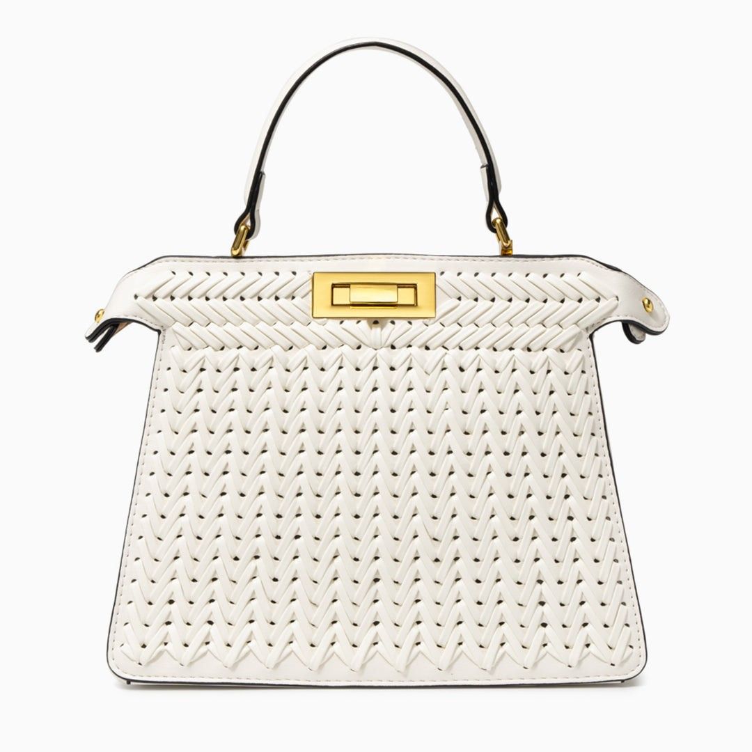 Structured Weave Statement Bag