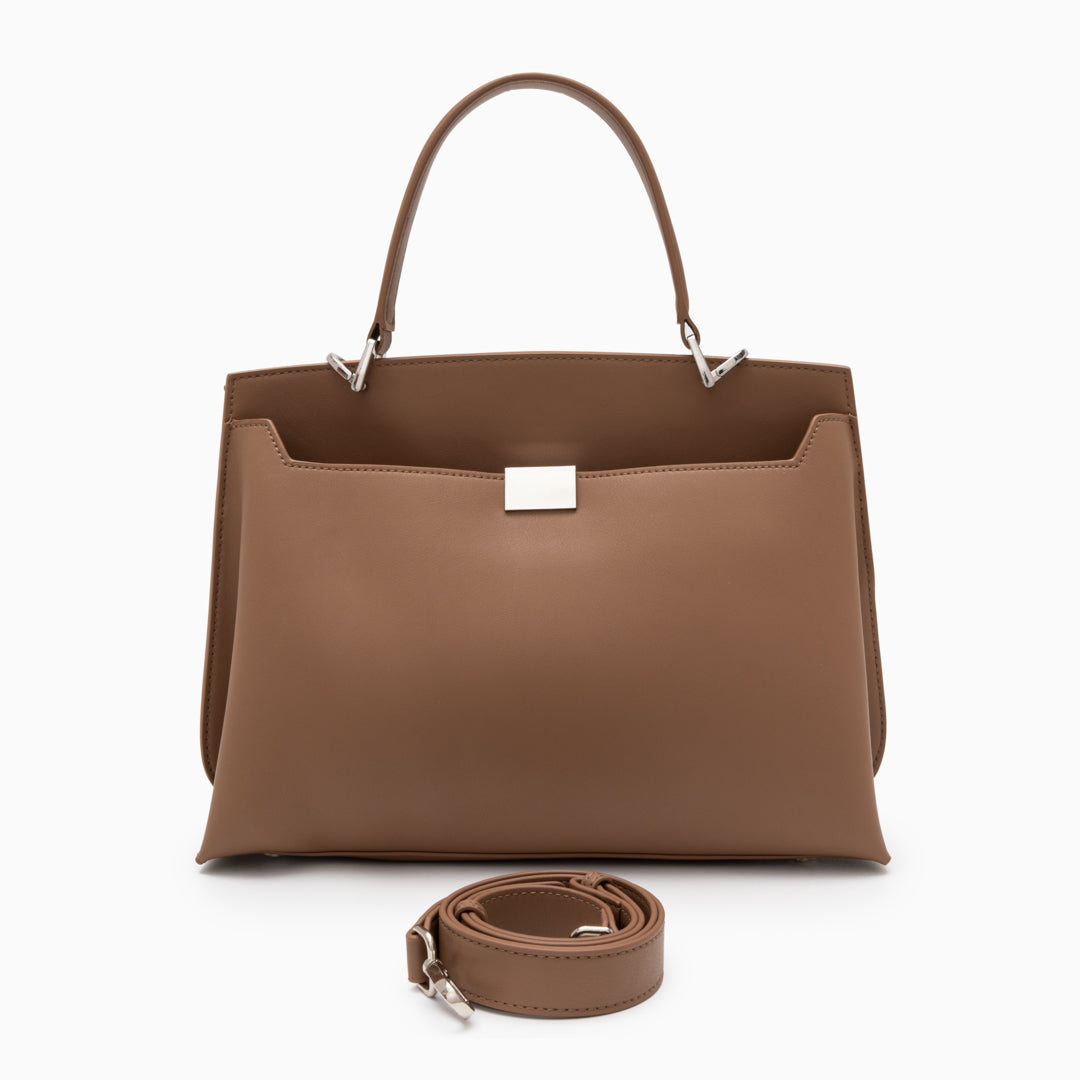 Structured Square Handle Bag