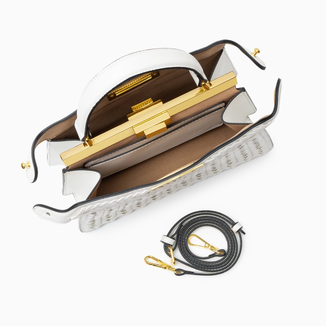 Structured Weave Statement Bag