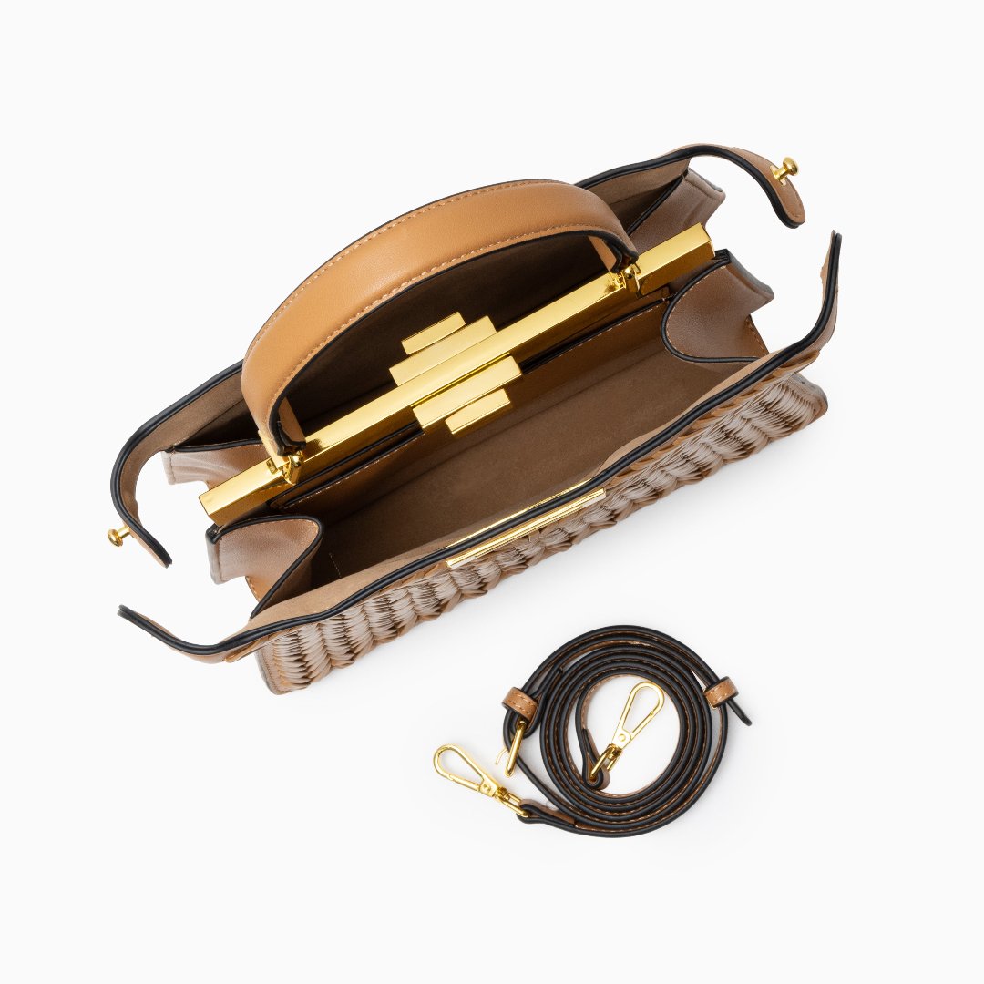 Structured Weave Statement Bag