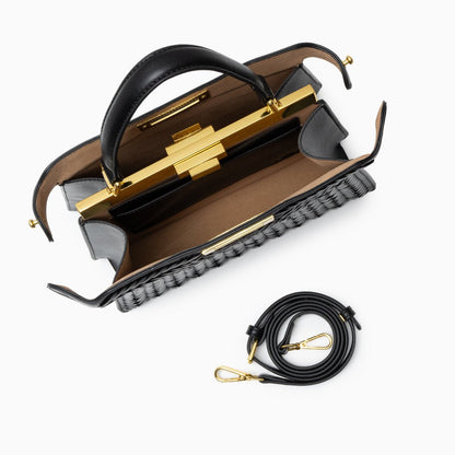 Structured Weave Statement Bag