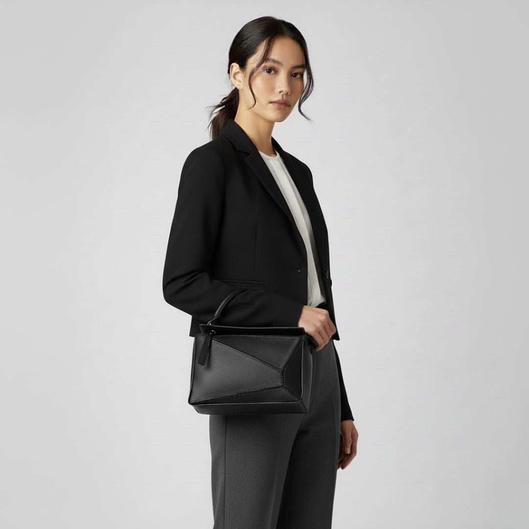 Geometric Panel Handbag