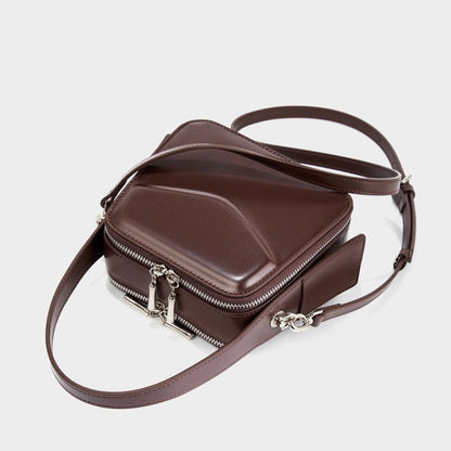 Compact Dual-Zip Top-Handle Bag