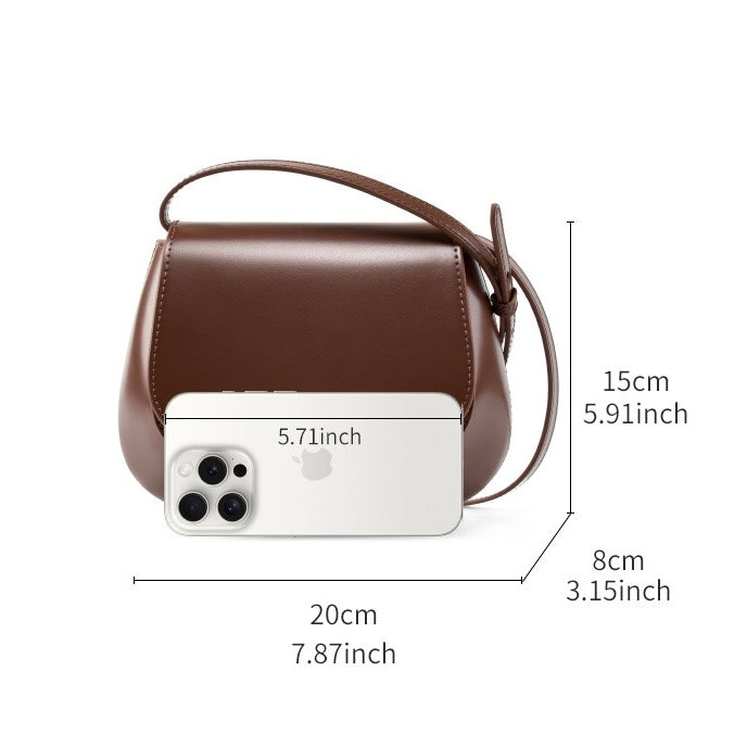 Compact Rounded Shoulder Bag