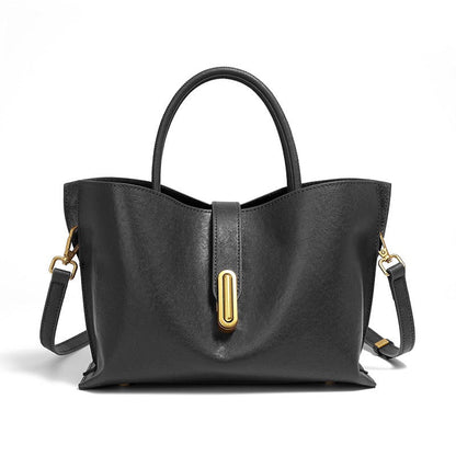 Structured Latch Top-Handle Bag