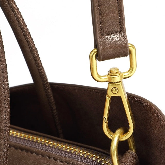 Structured Latch Top-Handle Bag