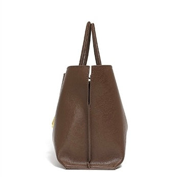 Structured Latch Top-Handle Bag