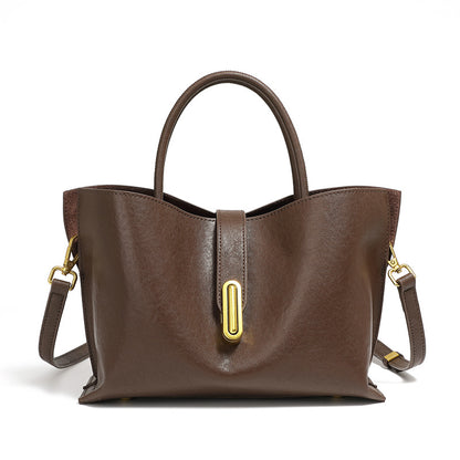 Structured Latch Top-Handle Bag