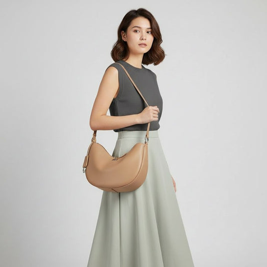 Slouch Zip Shoulder Bag