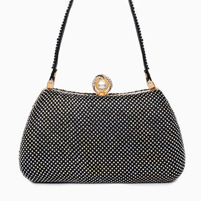Crystal-Embellished Evening Clutch