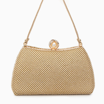 Crystal-Embellished Evening Clutch