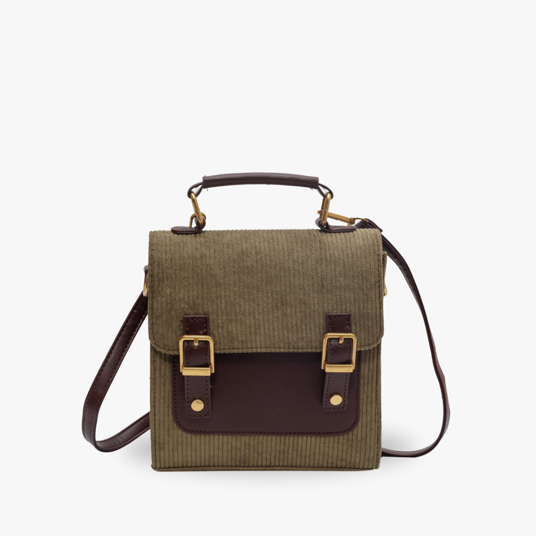 Corduroy Flap Backpack