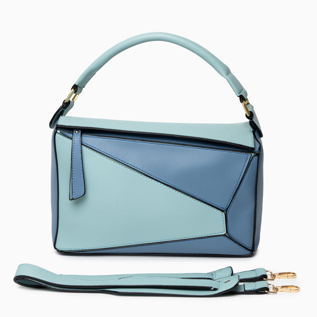 Geometric Panel Handbag