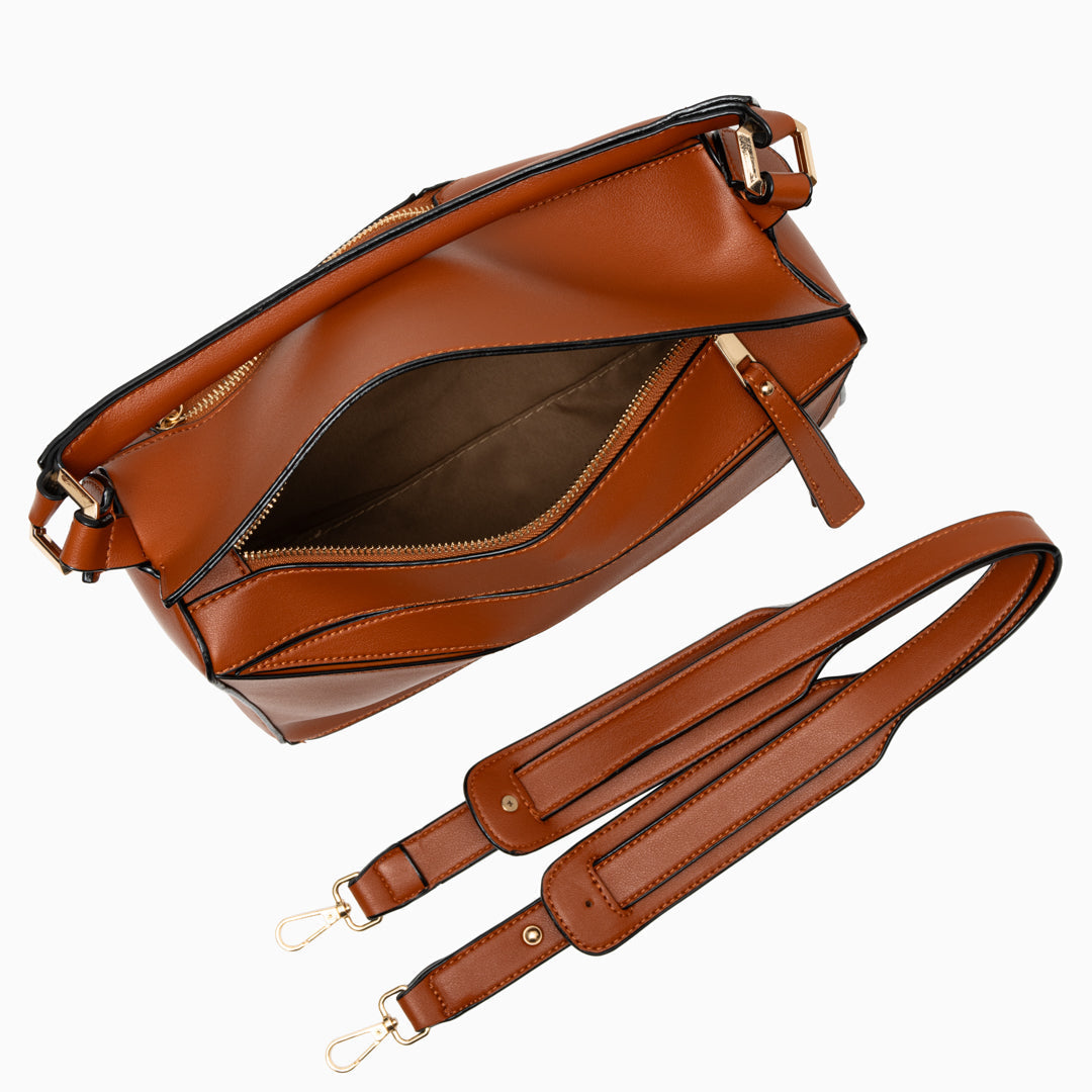 Geometric Panel Handbag