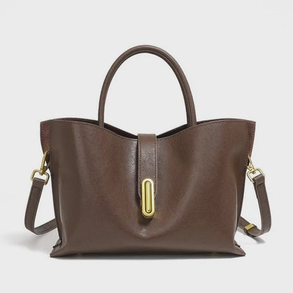 Structured Latch Top-Handle Bag
